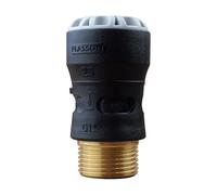 Plasson - Raccords PEHD encliquetables - Raccord droit encliquetable PE Ø25 - Laiton mâle 1'' (26/34) avec portée plate ISO 228