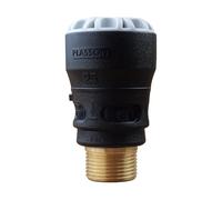 Plasson - Raccords PEHD encliquetables - Raccord droit encliquetable PE Ø25 - Laiton mâle 3/4" (20/27) avec portée plate ISO 228