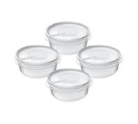 4 Petites Boîtes rondes pour frigo et congélateur