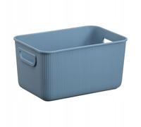 Plast Team Conteneur Akita poignées | organisateur écologique et durable fabriqué en matériau recyclé | pour le stockage (bleu, 5L)