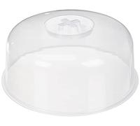 Bac Alimentaire - Plast Team - Cache micro-ondes transparent - Rond - 25 cm - Résistant jusqu'à 100°C