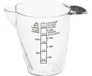 plast team gobelet gradué 0,25 litre transparent
