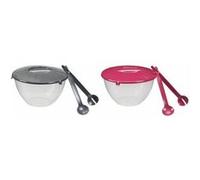 Plast Team Saladier avec couverts à salade 7,0 litres – polypropylène Castle Rock 30×30×30 cm