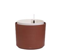 PLASTIA s.r.o. Pot à grande capacité avec système d'arrosage automatique Berberis 55, terre cuite + ivoire