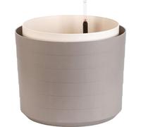 PLASTIA s.r.o. Pot en vrac auto-arrosant Berberis - taupe + ivoire 46 cm