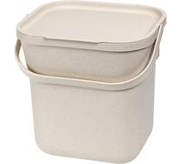PLASTIA s.r.o. Poubelledéchets avec sac, ivoire avec café. siège