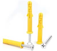 Plastic Drywall Screw with Wall Plug Anchor Set | 200/210/220/232/420/482 Pcs: For Tiling Wall Mounting(482pcs)