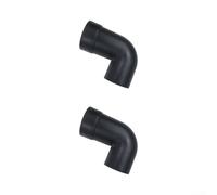 Plastic Shop Lot de 2 coudes sous vide pour surmatelas à flux d'air maximum | Grand rayon de conception, maximise la puissance d'aspiration, réduit la restriction du flux d'air, s'adapte au Dustopper PRO