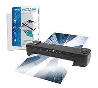 Plastifieuse A3 A4 A5 A6 A7 Pro Ultra Rapide à Chaud et à Froid jusqu’à 2x150 microns Température Réglable pour Usage Professionnel Intensif Pack avec 100 Pochettes A4