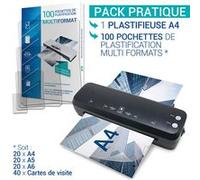 Plastifieuse Pro A4, A5, A6 Avec 20xa4-20xa5-20xa6-40xcdv 75µ Boîte De 100
