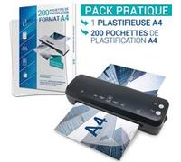 Plastifieuse Pro A4, A5, A6, A7 Avec 200 Feuilles A4 75 Microns Par Face Texet