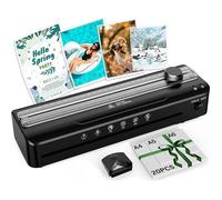 Plastifieuse A4 avec 20 Pochettes de Plastification pour A4 A5 A6, Chauffage Rapide, Chaud et Froid, Plastifieuse Multifonction