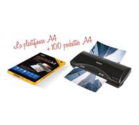 Plastifieuse Pro A4, A5, A6, A7 Avec 100 Feuilles A4 75 Microns Par Face Texet