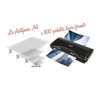 Plastifieuse Pro A4, A5, A6 Avec 20xa4-20xa5-20xa6-40xcdv 75µ Boîte De 100