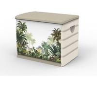 PLASTIKEN, boîte de rangement verrouillable de 260 litres, sur roulettes, couleur beige – Boîte de jardin 80 x 61 x 53 cm
