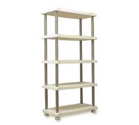 Plastiken étagère de rangement colonne - Beige/taupe