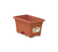 Plastiken Jardinière rectangulaire + soucoupe - Rouge