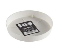 Plastiken Plateau 11 Cm - Pour Pot De Fleurs 14 Cm - Blanc Blanc