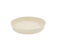 PLASTIKEN Plateau 14 cm - Pour pot de fleurs 18 cm - Ecru