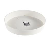 PLASTIKEN Plateau 28 cm - Pour pot de fleurs 38 cm - Blanc