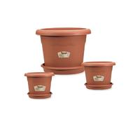 Plastiken Terra - Soucoupe Ronde 30x30x4.4 cm Marron