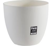 PLASTIKEN Pot de fleurs bol Tes - 26 cm - Blanc