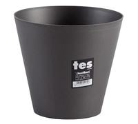 PLASTIKEN Pot de fleurs cône Tes - 18 cm - Anthracite