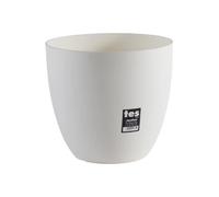 PLASTIKEN Pot de fleurs bol Tes - 26 cm - Blanc