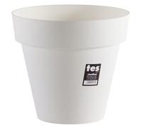 Plastiken Pot De Fleurs Tes - 26 Cm - Blanc Blanc