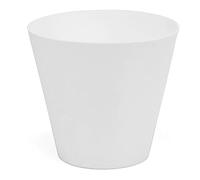 PLASTIKEN Tes Pot de Fleurs 18x18x16 cm Blanc