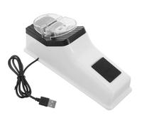 Plastique Affûteur de Rapide en Électrique, Couteaux pour Couteaux Cuisine | Couteaux et Ciseaux, Usage Maison ou Marché, avec Couvercle Protecteur, Technologie Électrique Fiable