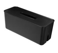Plastique Boite à Cable Murale Grosse Capacité, Noire | Gestion des Câbles Informatiques, Boîtes de Dérivation pour Câbles, Bureau et Étude, Protection
