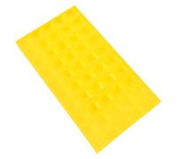 Plastique Boîte de Rangement Multi-grille Jaune, pour Pièces | Coffret Numismatique à Couvercle, Partition Raisonnable, Format Compact, Usage Quotidien, Sécurité Solide