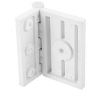 Plastique Charnière de Porte Sauna Clip Fixe, Blanc | Résistante à L’humidité, Finition Lisse et Légère, pour Portes Métalliques et Espaces Spa, Entretien Rapide