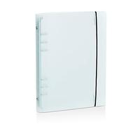 Plastique Classeurs à Anneaux pour Format A5 Standard 6 Trous En PP, Transparent Rond Classeur à Feuilles Mobiles Avec 6 Anneau Utilisé pour Papier, Journal Rechargeable