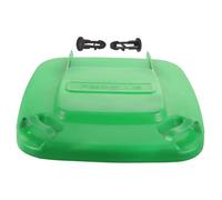 Plastique Couvercle de Poubelle Résistant aux Intempéries Vert, 50l | Couvercle de Conteneur, Installation Simple, Surface Lisse sans Bavures, pour Conteneur Municipal 50l