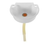 Plastique Lavabo Mural Blanc Mini pour Petites Salles de Bain et Balcons | Forme Demi-lune Compacte, Surface Lisse, Évacuation Facile, Installation Rapide, pour Camping-car, Mains et Petits Outils