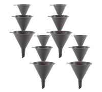 Plastique Lot de Set de Entonnoirs 12 Pièces Cuisine | Restaurant et Maison, Empilables, Lavage au Lave-vaisselle, Remplissage de Bouteilles, Huile, Eau