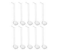 Plastique Louche à Soupe à Long Manche Transparente 10 Pièces | Manipulation Alimentaire Hygiénique, Portions Précises, Nettoyage Facile, pour Buffet, Traiteur et Restauration