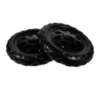 Plastique Noir Roues Pivotantes de Rechange 2 Pièces, pour Chariot | Stabilité Renforcée, pour Chariot de Course et Trolley, Installation Simple, Usage Quotidien Fiable
