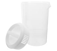Plastique Pichet à Boissons pour Jus Froid 2,5 L avec Couvercle Gradué | Marquages Visibles pour Mesurer le Versement, Bec Verseur Pratique, Adapté au Réfrigérateur Repas Familiaux