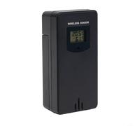 Plastique pour capteur thermo-hygromètre 433 MHz pour FanJu Plastique (noir | Compatible avec FJ3378, 433,92 MHz pour la fréquence, les données en temps réel, design extérieur