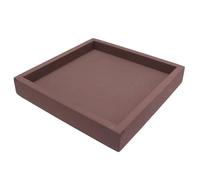 Plastique pour Pot de Fleurs Antidérapant Plateau Carré, Effet Ciment | Captation des Écoulements, Base Étanche Épaisse, Protection du Sol à Maison Balcon