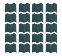 Plastique PP Clôture de Jardin Assemblage DIY, Mini, Vert | Décoration Simple et Élégante, Bordure pour Micro Paysage, Cour et Bonsaï, Montage Facile