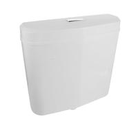 Plastique PP Réservoir de Chasse D'eau à Double Commande Mural Blanc | Montage Encastré Peu Encombrant, Raccords pour Toilettes à Maison Sanitaires Publics