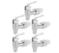 Plastique Robinet Distributeur 5 Pièces de Boissons | Joint Intégré, Bec à Angle Droit, pour Barils D'eau et Distributeurs, Usage Maison ou Restaurant