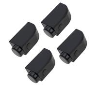 Plastique Verrou de Fenêtre Coulissante pour Noir 4 Pièces | Limiteur Pratique, Installation Facile, Ventilation Contrôlée, Adapté aux Portes et Fenêtres Coulissantes