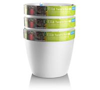 Plastkon Ella Twist 'n' Roll pot décoratif blanc Diamètre du pot : 30 cm