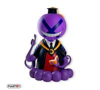 Plastoy Assassination Classroom Tirelire Koro Sensei Violet - Plastique - 16 cm