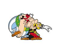 Plastoy - Astérix - Aimant en gomme Astérix et Obélix, la rigolade